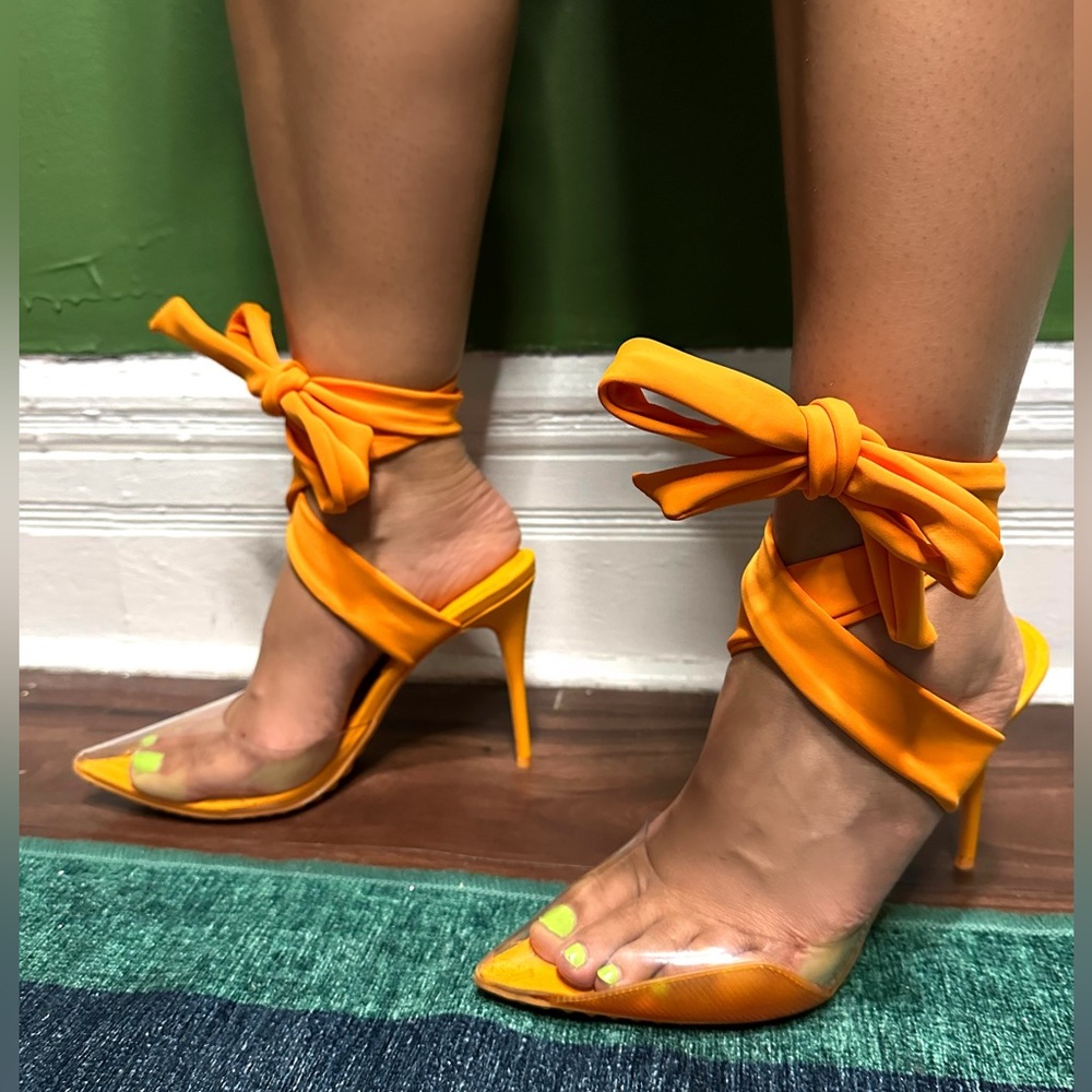 ALDO Salerno Pointed Toe Pump in Orange